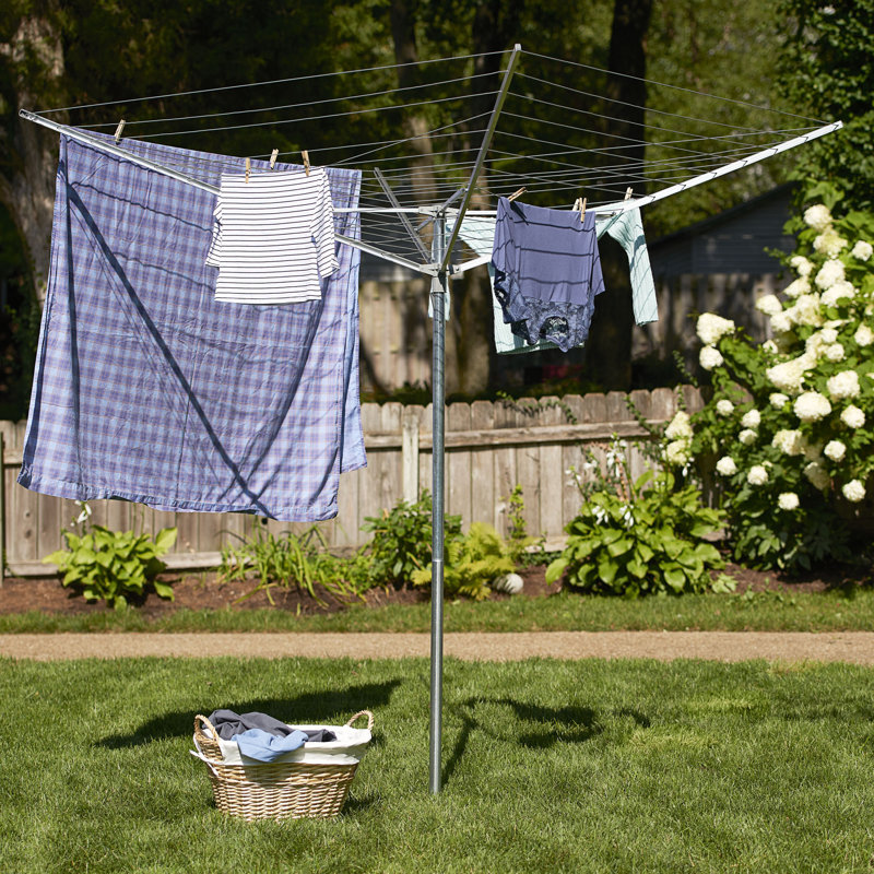 Rebrilliant Aluminum Rotary / Umbrella Clothesline & Reviews Wayfair